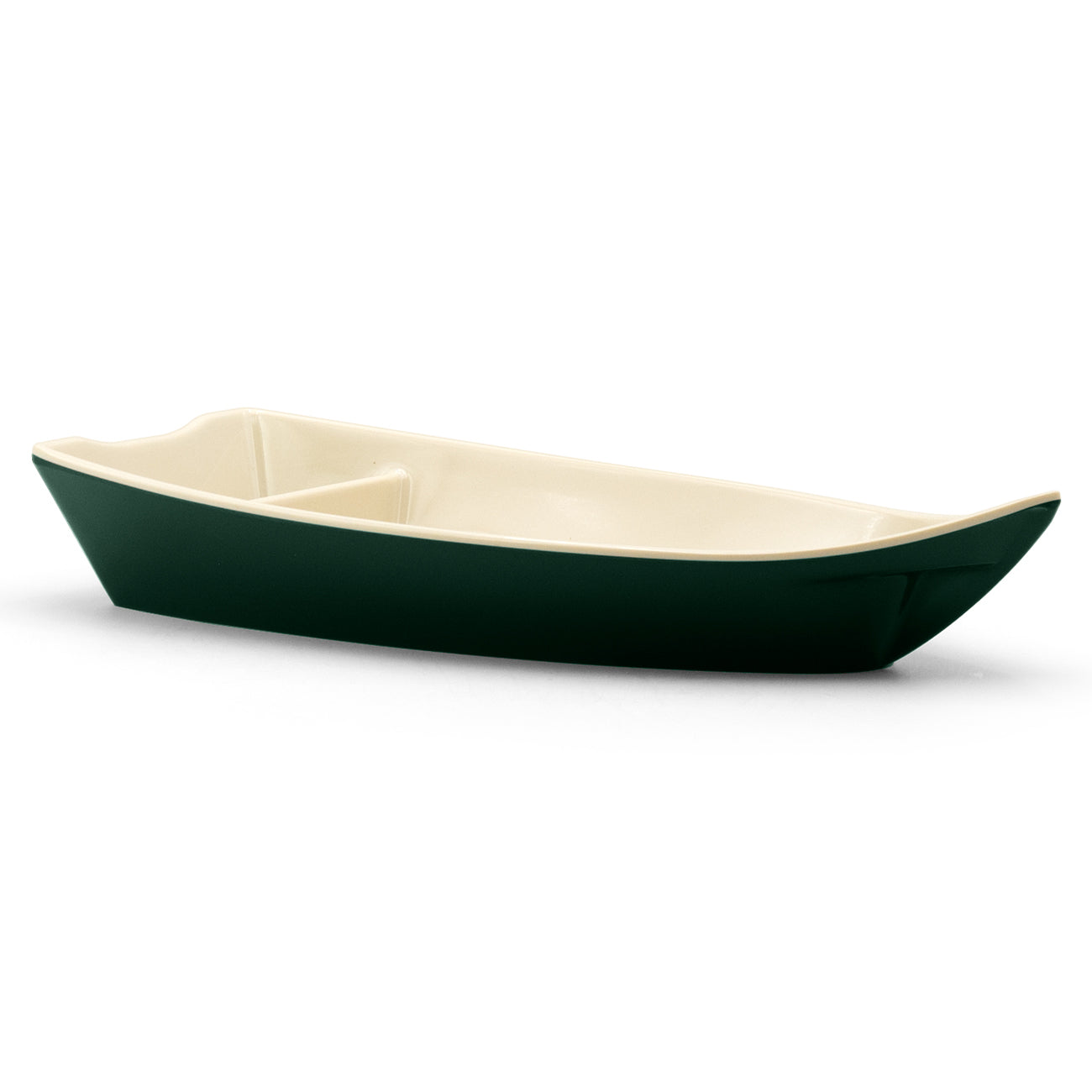 Melamine Sushi Boat Set of 6 – Oribe Beige & Dark Green