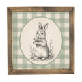 Gingham Bunny Framed Art