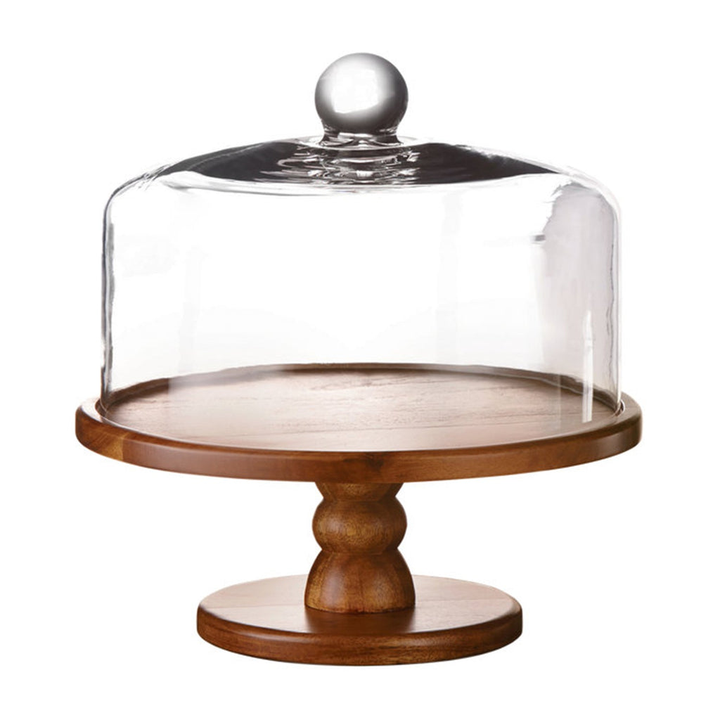 Madera Pedestal Cake Plate 9"D