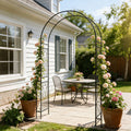 Metal Garden Arch Garden Arbor Trellis Climbing Plants Support Rose Arch Outdoor Arch