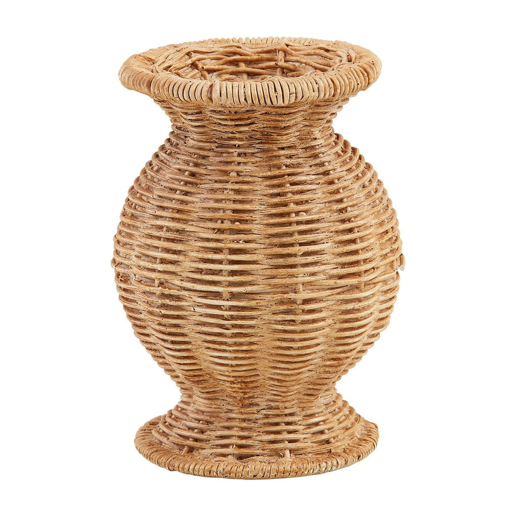 Resin Wicker Basket Weave Vase | 3 Styles