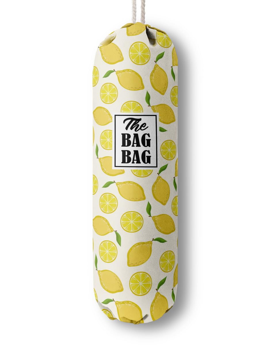 THE BAG BAG Plastic Bag Holder, Black and White Buffalo