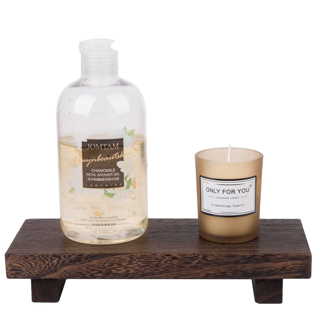 Farmhouse Wooden Tray Pedestal Stand