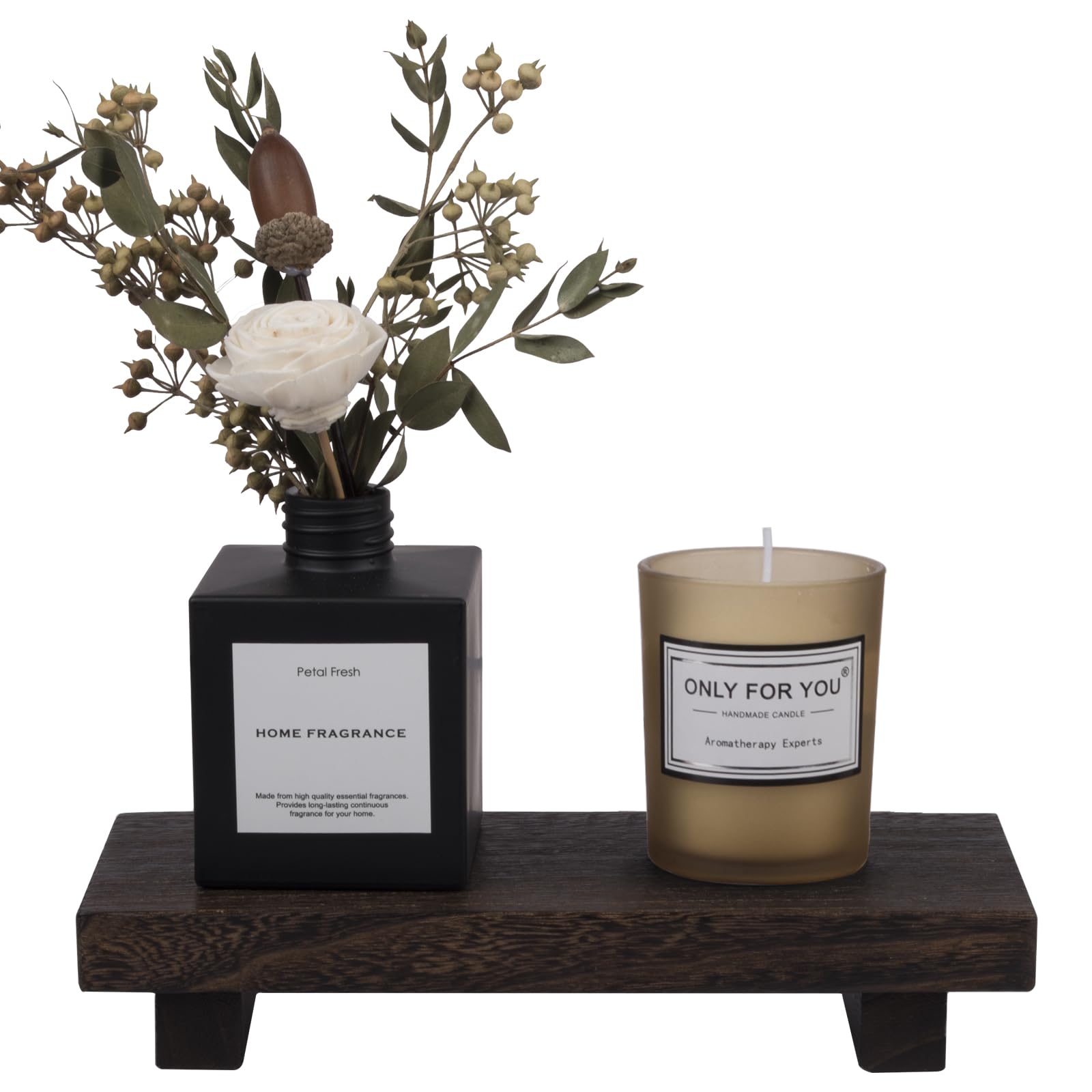 Farmhouse Wooden Tray Pedestal Stand