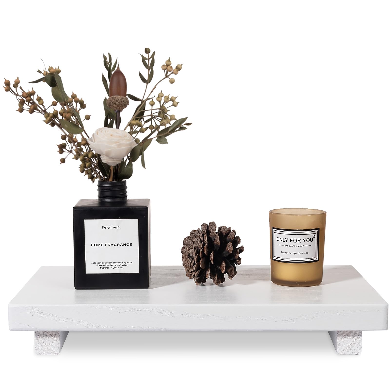 Farmhouse Wooden Tray Pedestal Stand