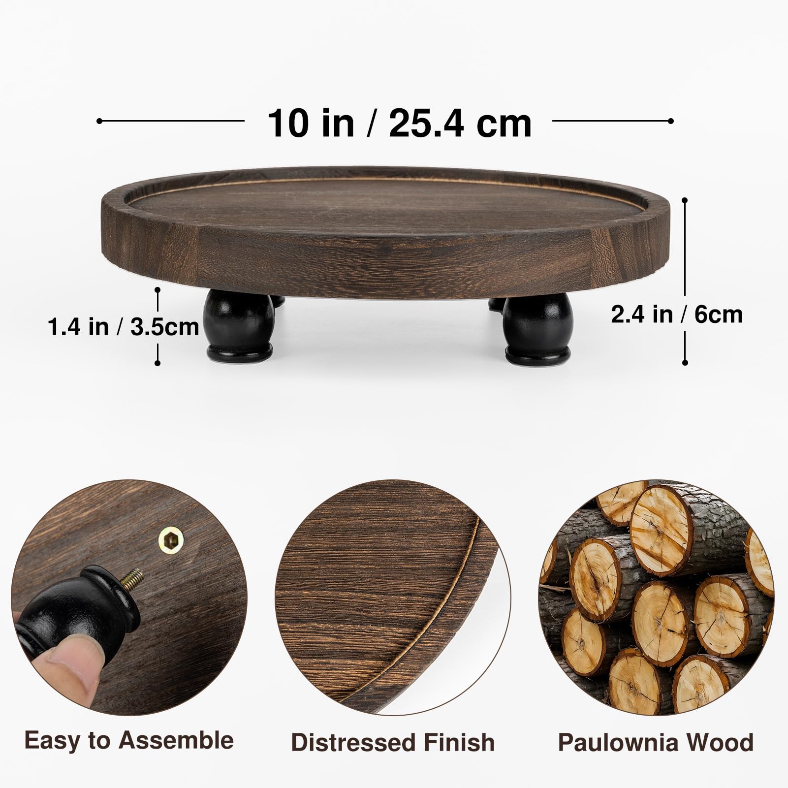 Tikea Hexagonal Wood Riser for Display