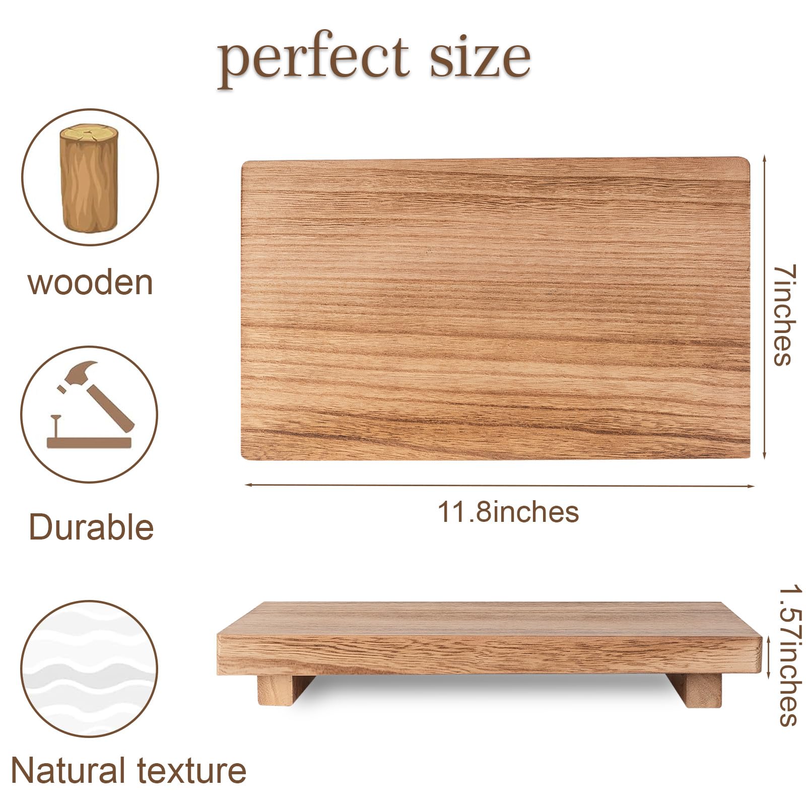 Farmhouse Wooden Tray Pedestal Stand