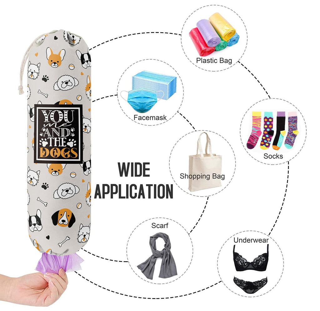 THE BAG BAG Plastic Bag Holder, Black and White Buffalo