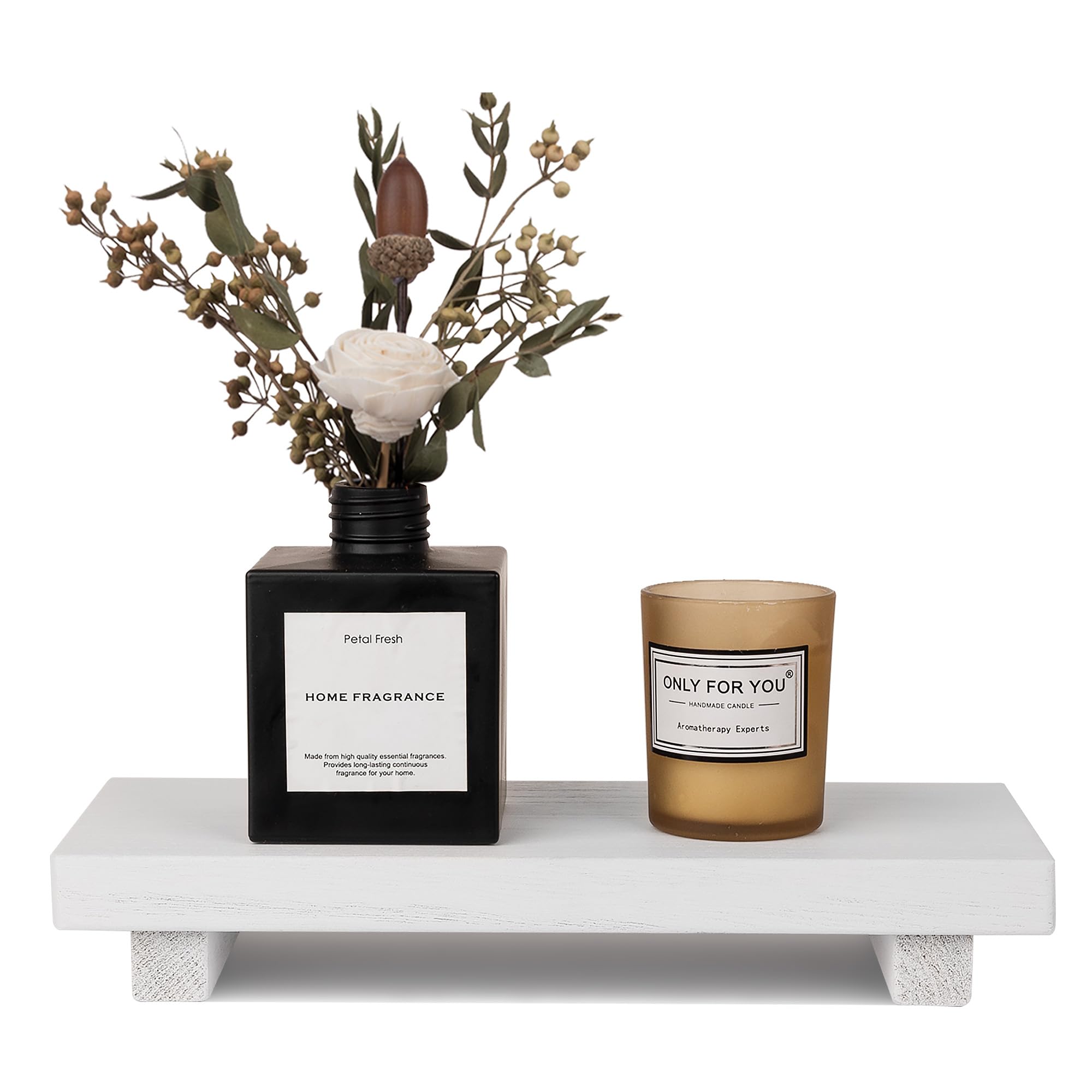 Farmhouse Wooden Tray Pedestal Stand