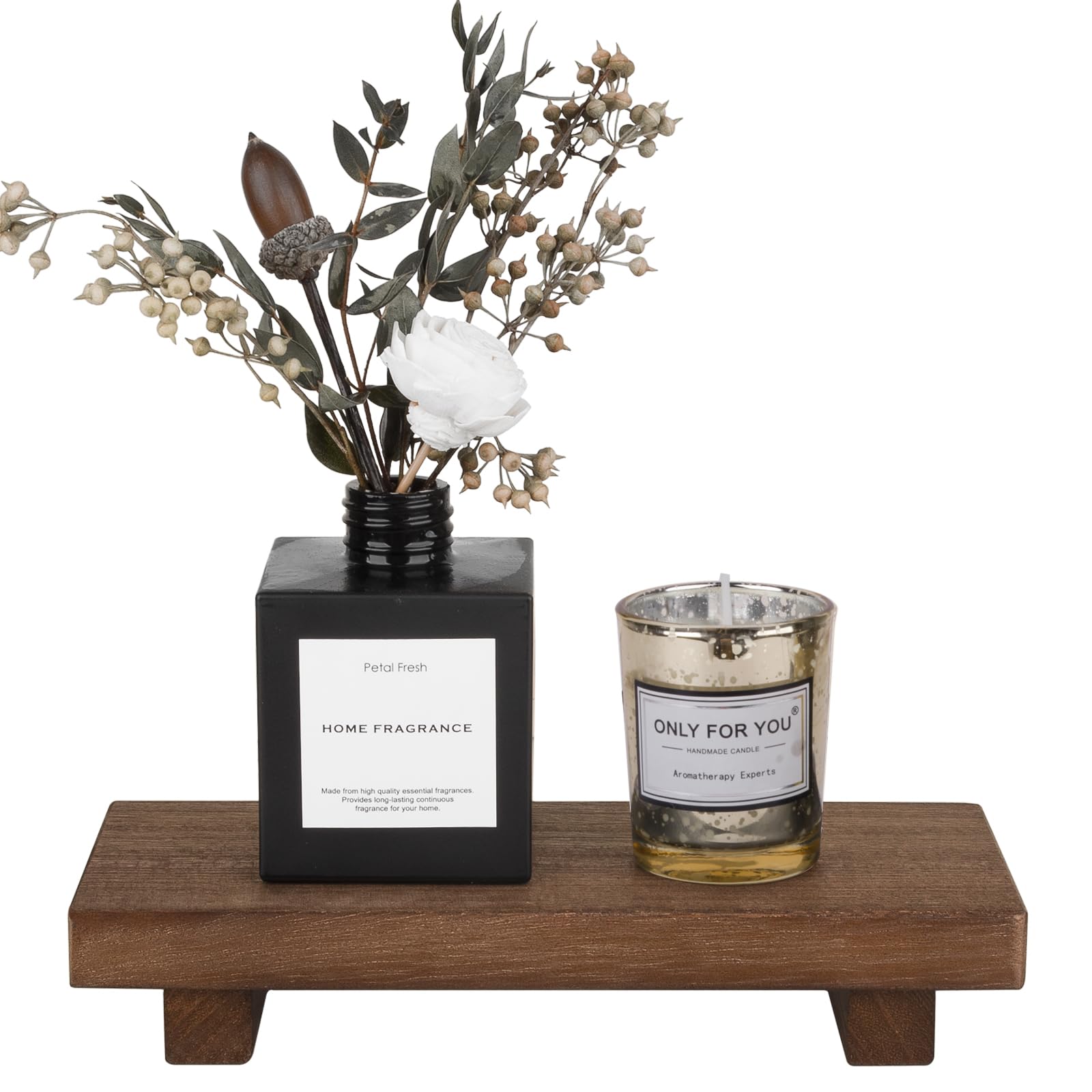 Farmhouse Wooden Tray Pedestal Stand