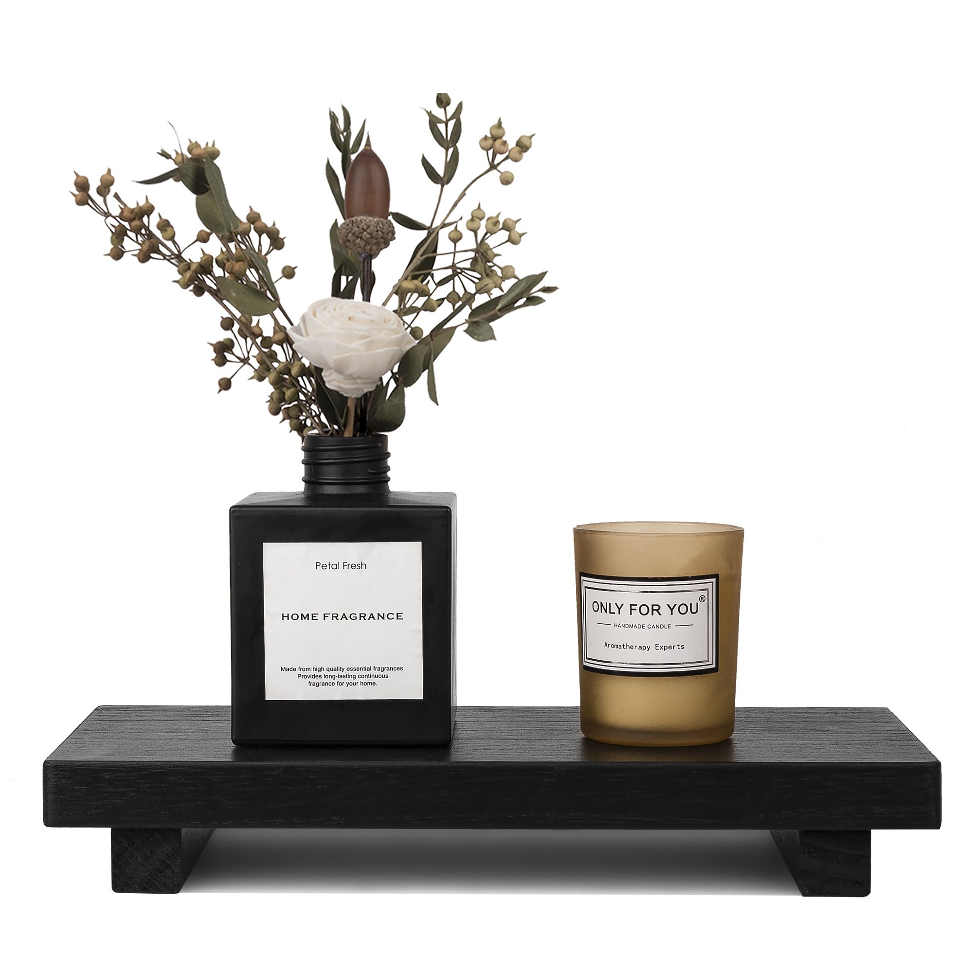 Farmhouse Wooden Tray Pedestal Stand