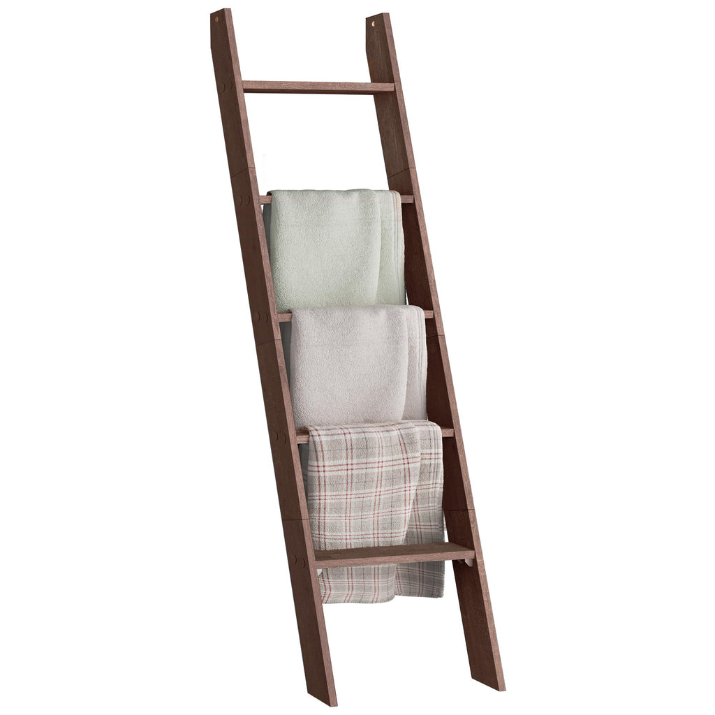 VASAGLE Custos Collection - Blanket Ladder Decorative Farmhouse for the Living Room, 5-Tier Ladder Shelf