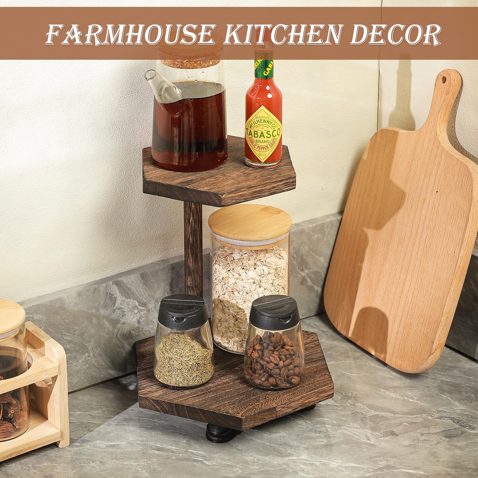 Tikea Hexagonal Wood Riser for Display