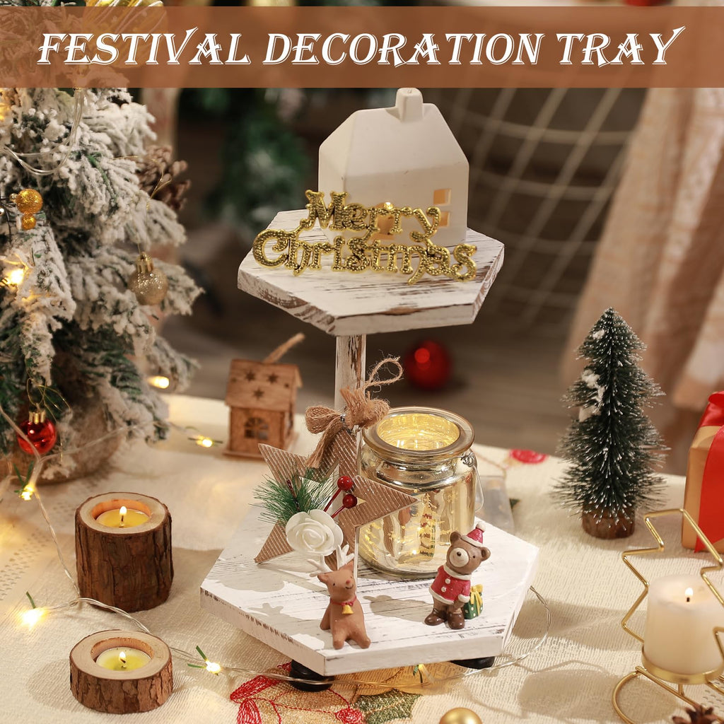 Tikea Hexagonal Wood Riser for Display