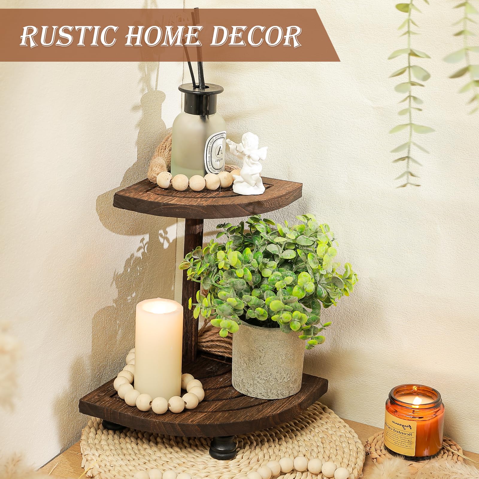 Tikea Hexagonal Wood Riser for Display