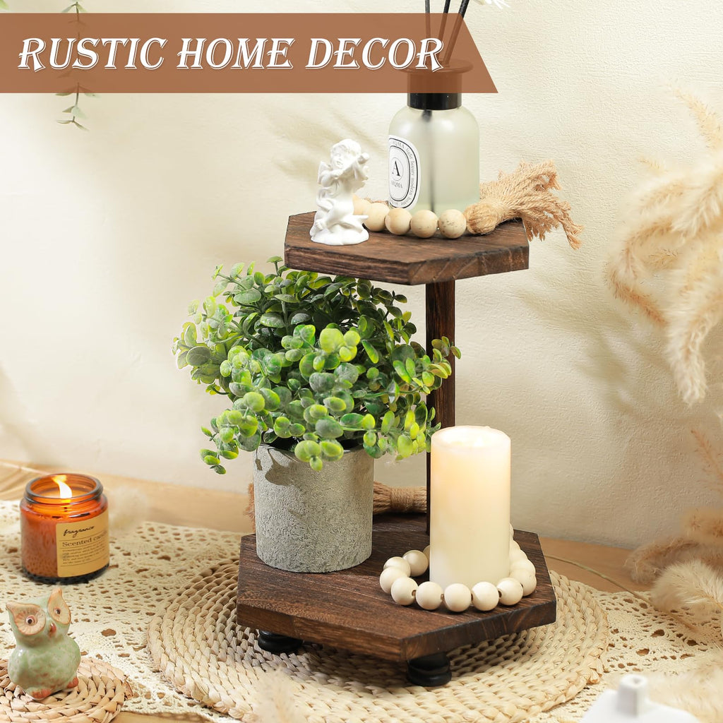 Tikea Hexagonal Wood Riser for Display