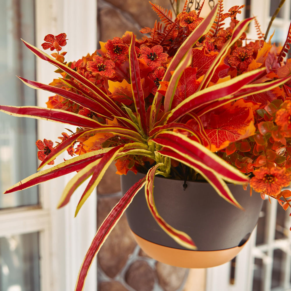 Artificial Fall Orchid Flowers – Autumn Decor Bunches (Set of 15)