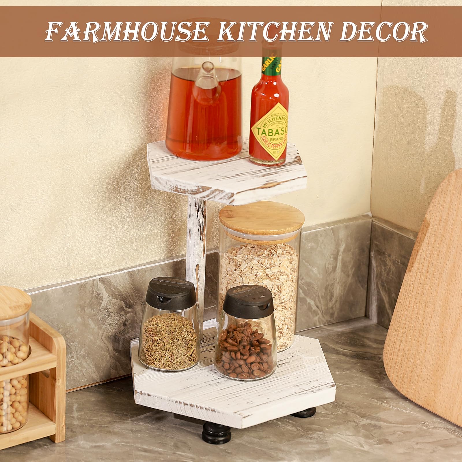 Tikea Hexagonal Wood Riser for Display