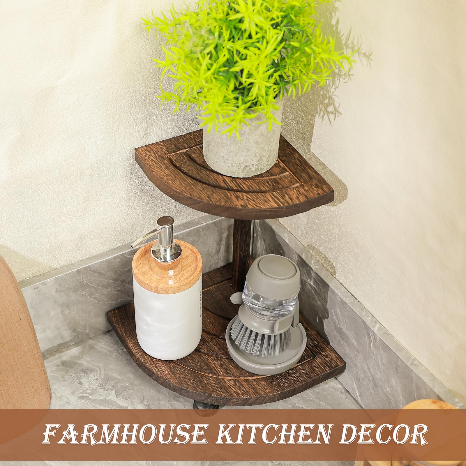 Tikea Hexagonal Wood Riser for Display