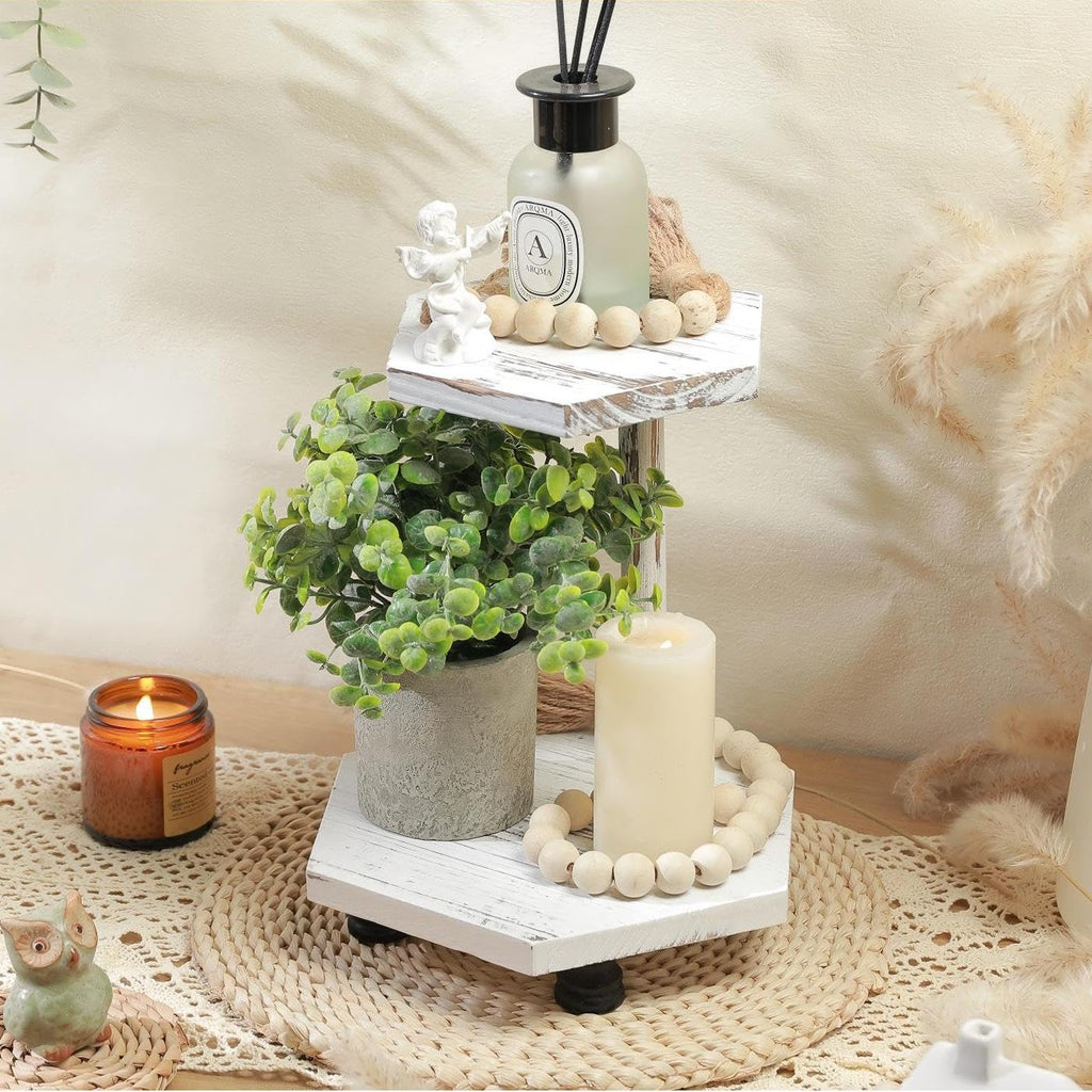 Tikea Hexagonal Wood Riser for Display