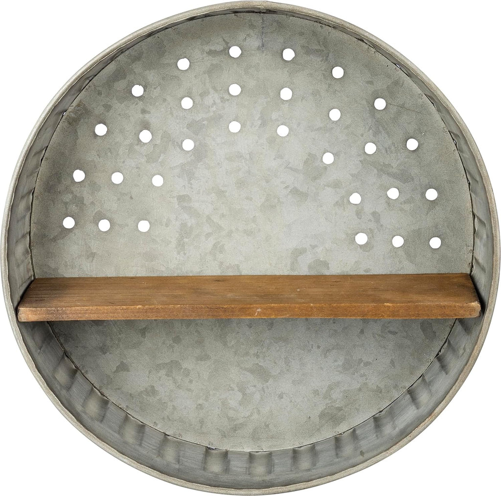 Primitives by Kathy 38024 Distressed Wall Shelf, Metal and Wood