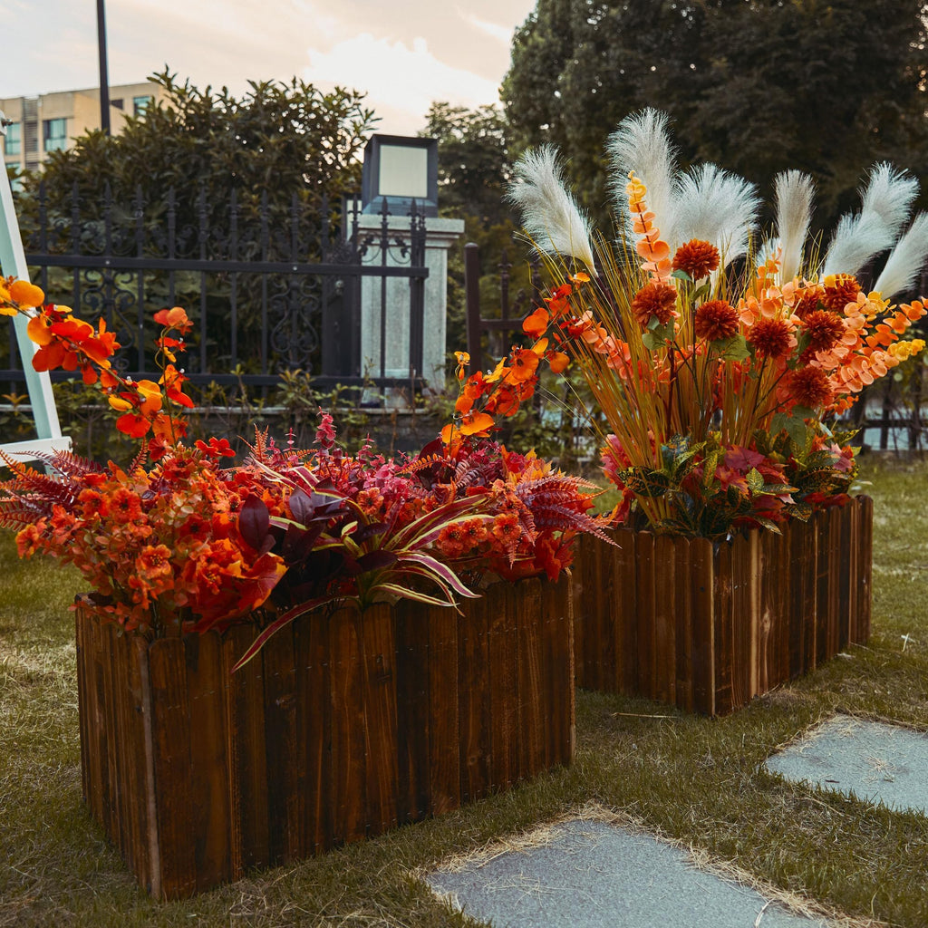 Artificial Fall Orchid Flowers – Autumn Decor Bunches (Set of 15)
