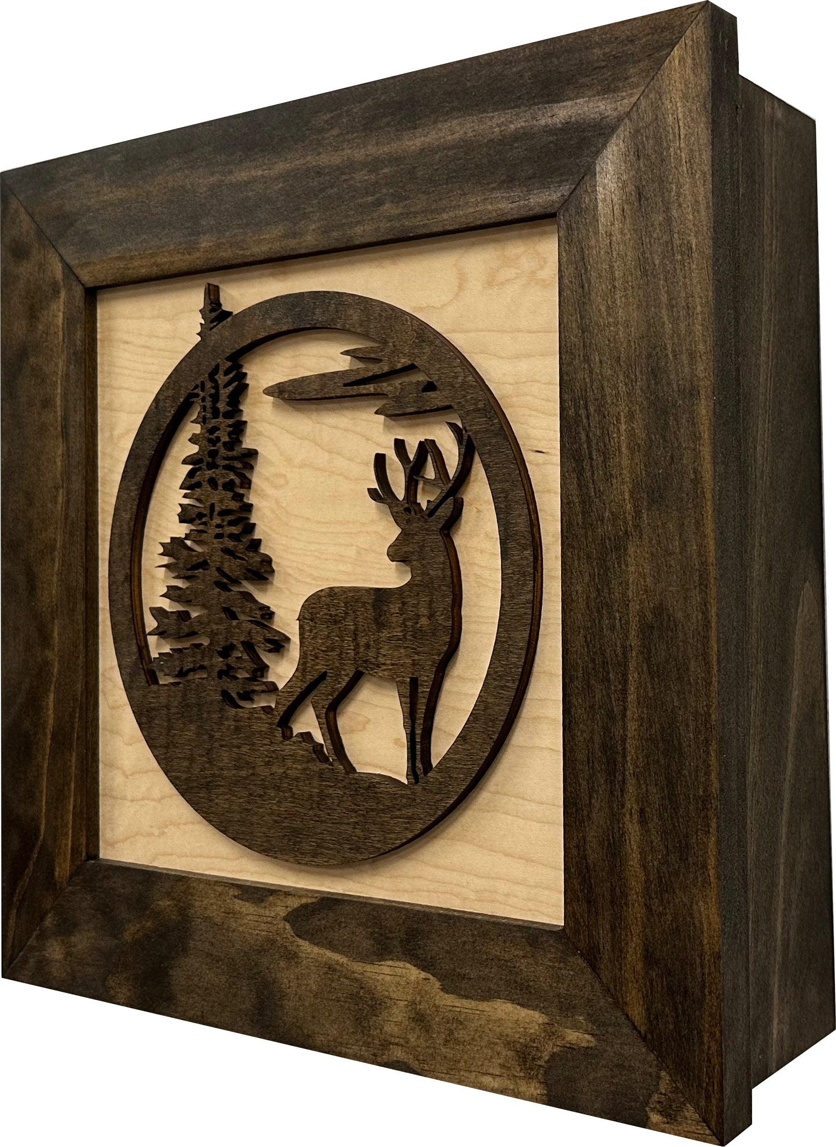 Buck In Nature Gun Safe Shelf - Gun Concealment Furniture - Hidden Gun Safe for Discrete Firearm Storage