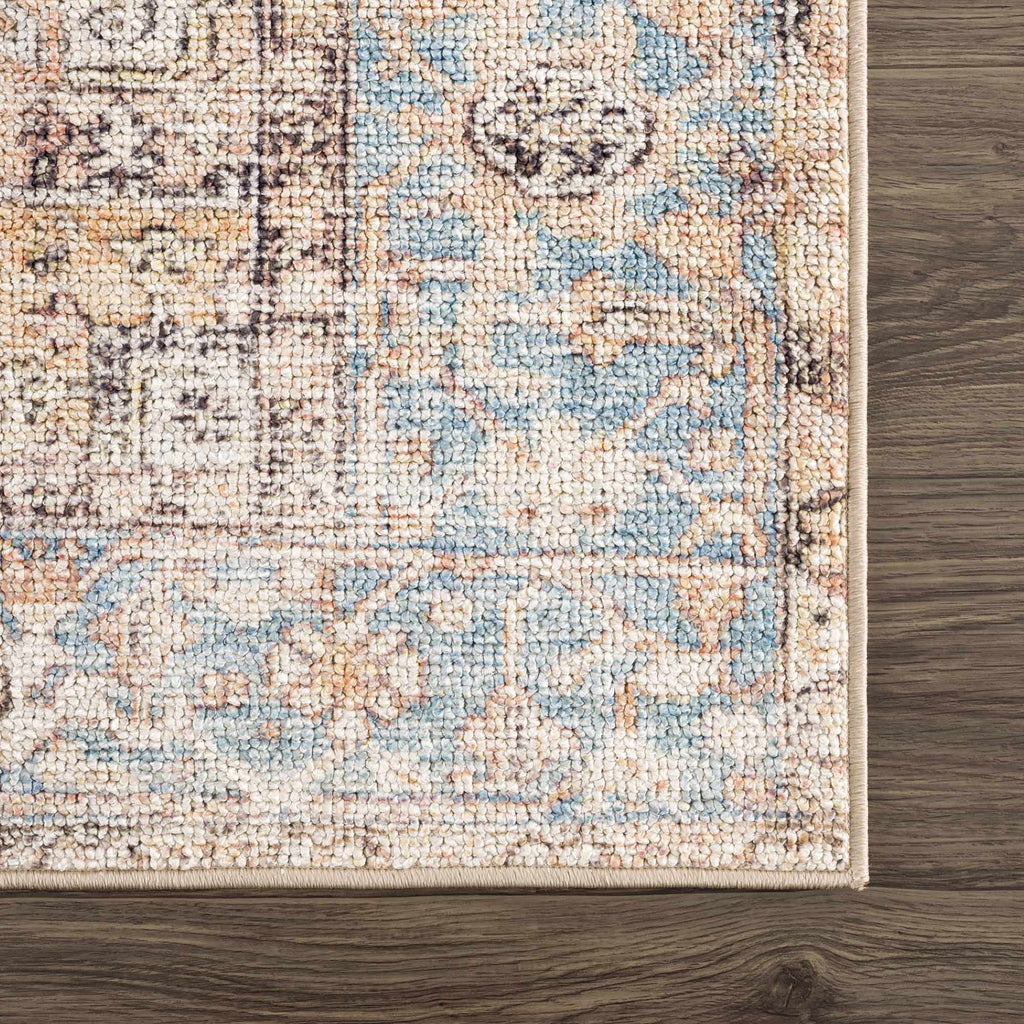 Beck Peach Washable Area Rug