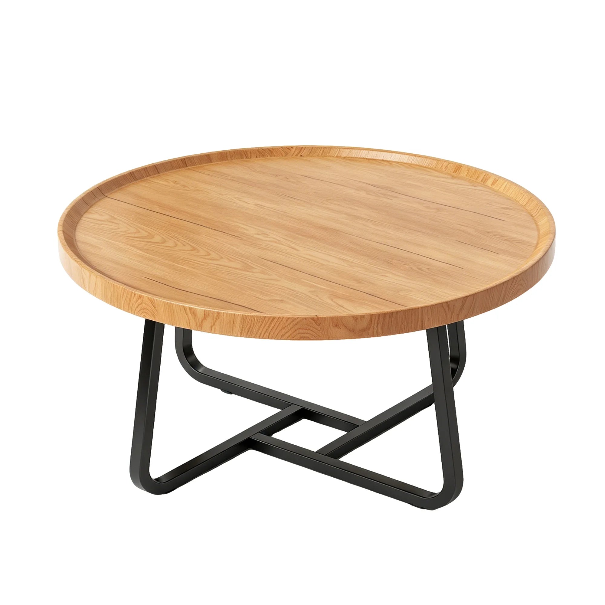 19.7" Minimalist Round Side Table | Metal Frame | Coffee, Tea & End Table