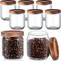 Glass Canister Set with Airtight Wooden Lids | 4, 6 & 8 Pack