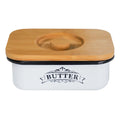Farmhouse Butter Dish with Bamboo Lid