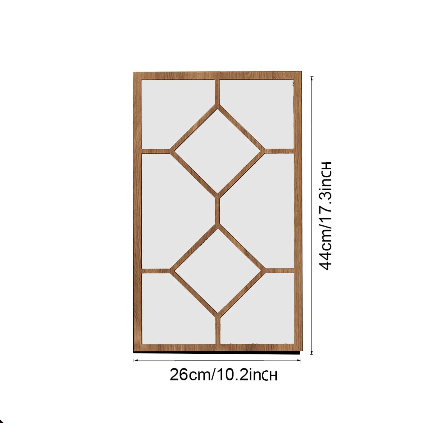 Imitation Window Wall Mirror | Farmhouse Wall Decor for Bathroom, Kitchen & Living Room
