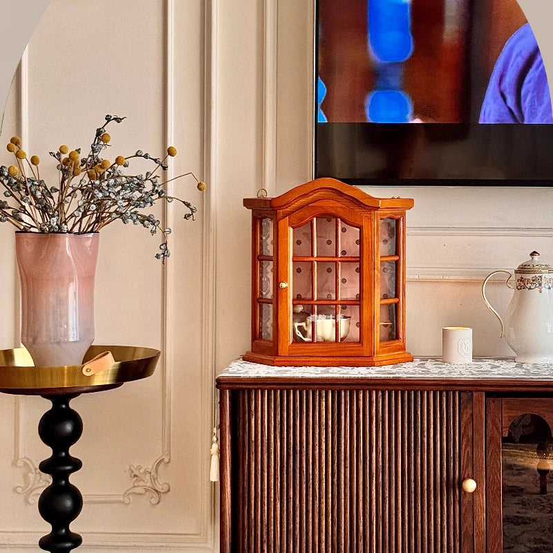 Wall-Mounted Wooden Mug Rack