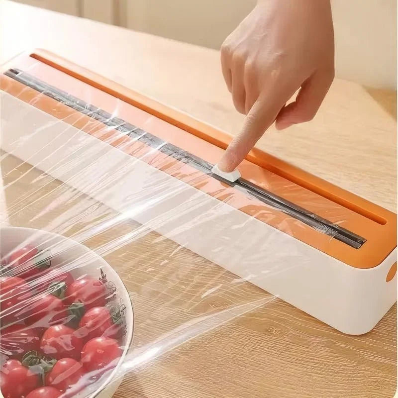 Wrap & Foil Dispenser with Dual Slide Cutter | Plastic Wrap, Aluminum Foil & Parchment Paper
