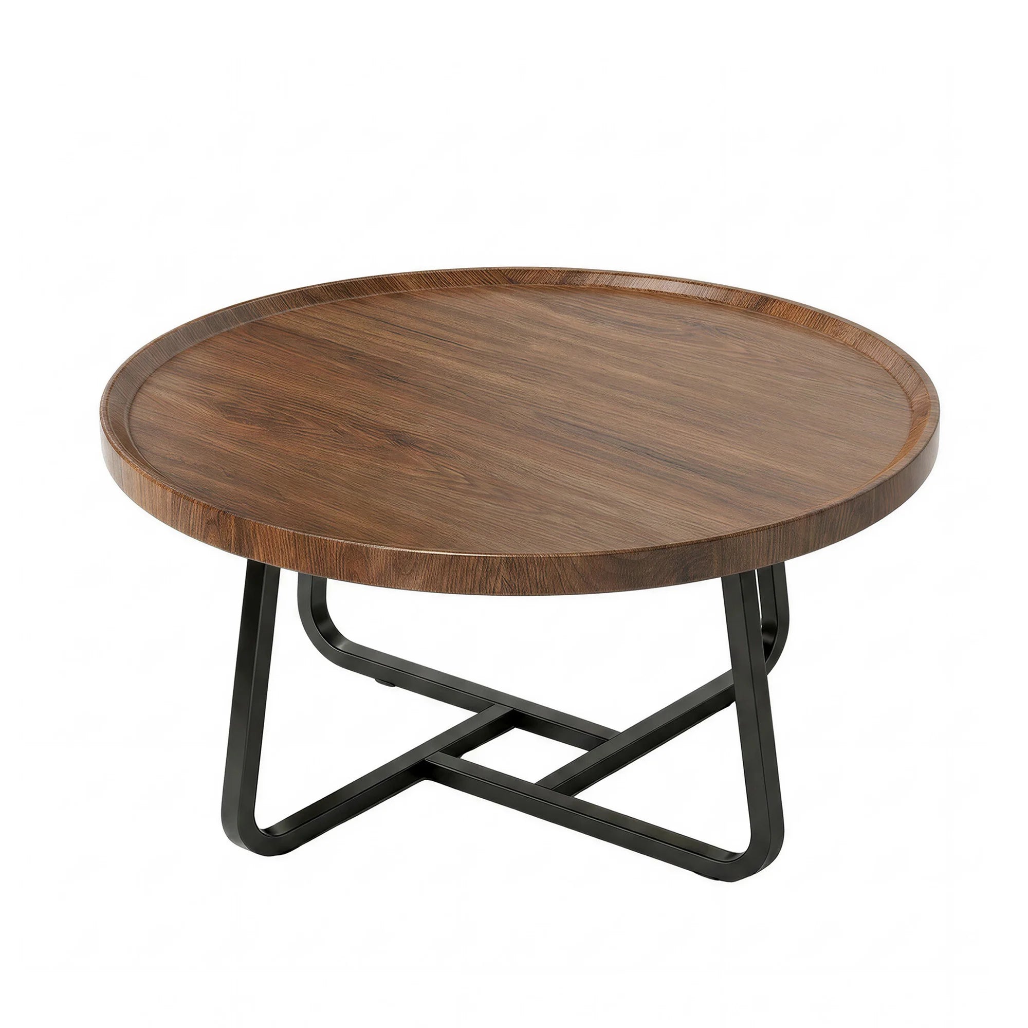 19.7" Minimalist Round Side Table | Metal Frame | Coffee, Tea & End Table