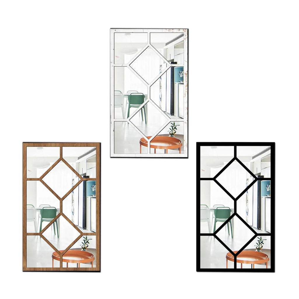 Imitation Window Wall Mirror | Farmhouse Wall Decor for Bathroom, Kitchen & Living Room