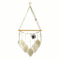 Handwoven Bohemian Wall Hanging Tapestry Plant Shelf Decor Storage Organizer