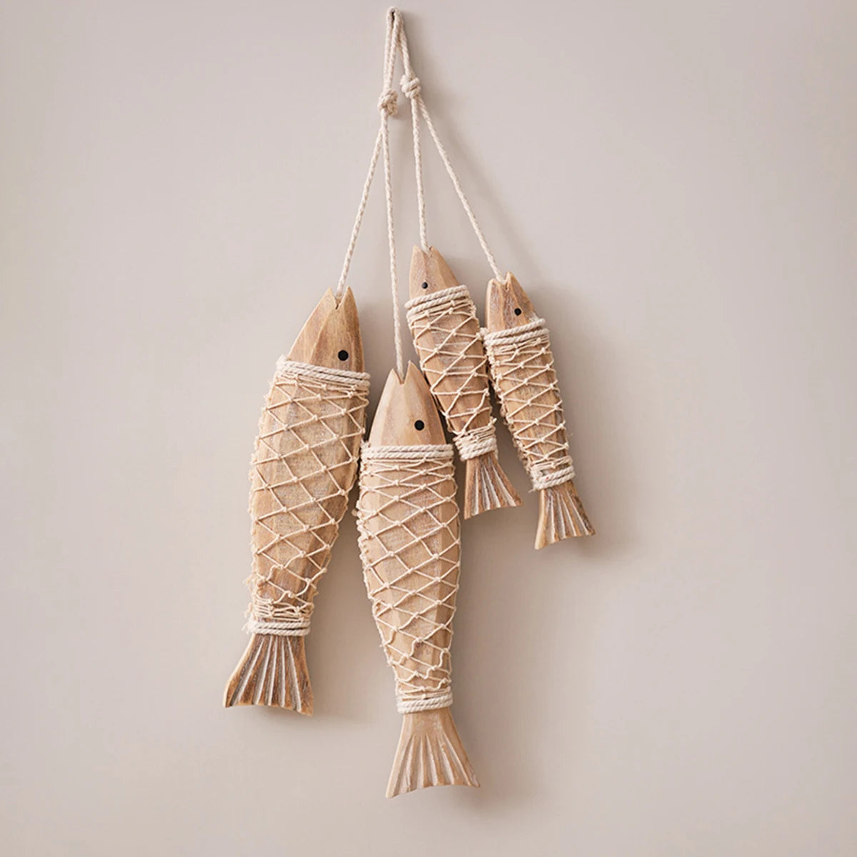 Rustic Vintage Wooden Fish Wall Hanging | Coastal Cottagecore Decor