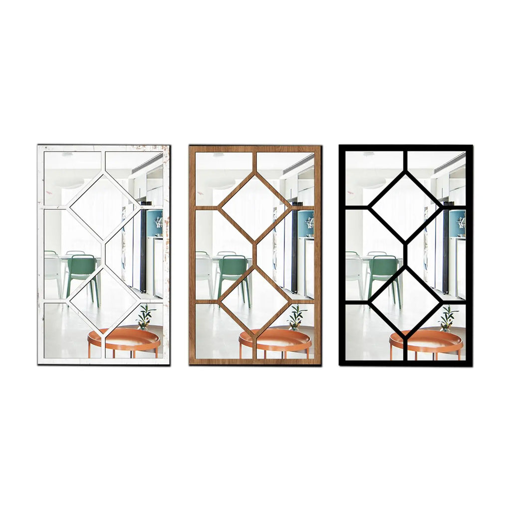 Imitation Window Wall Mirror | Farmhouse Wall Decor for Bathroom, Kitchen & Living Room