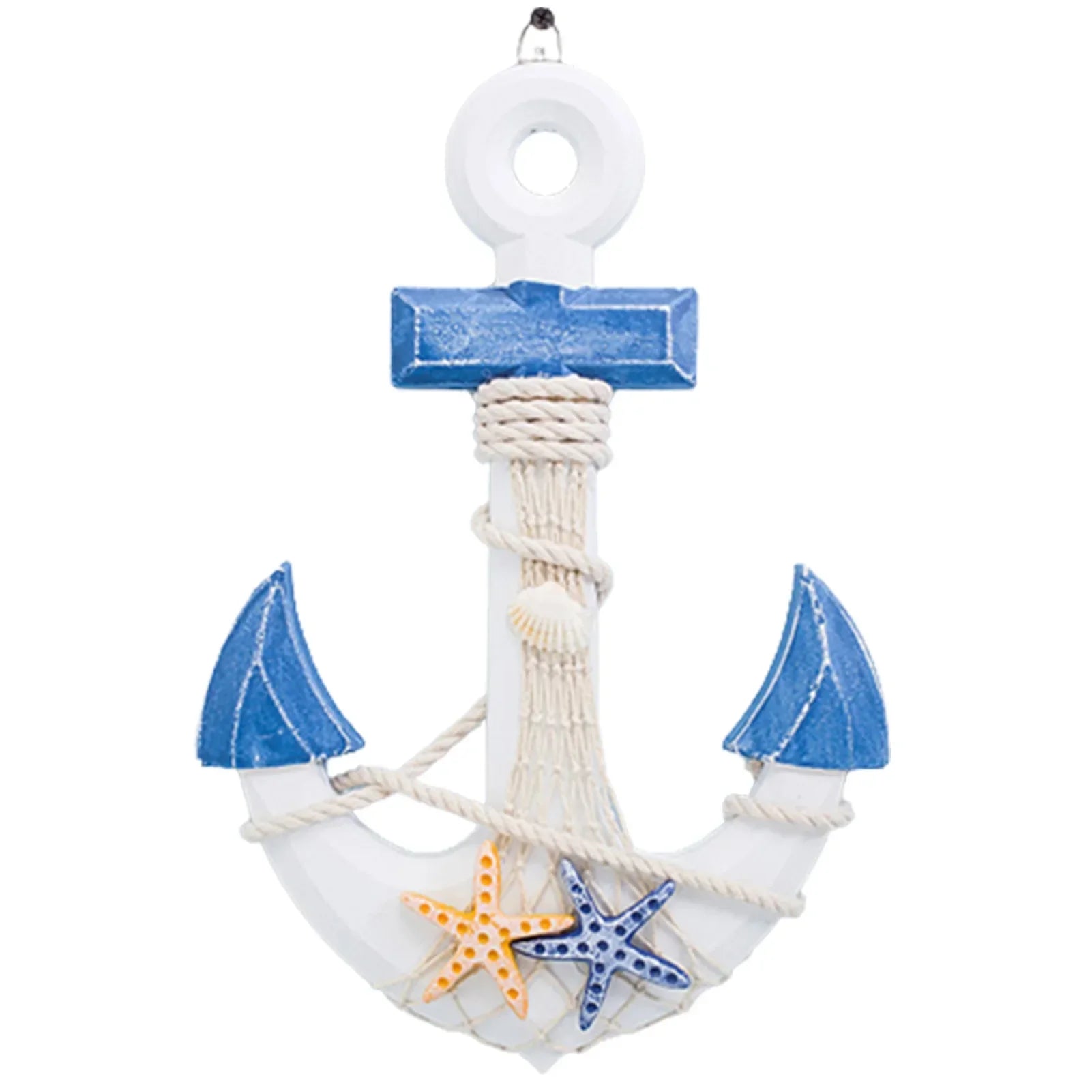 Handcraft Nautical Beach Ship Wheel Décor Coastal Boat Life Buoy Wall Hangings Ornaments Boat Anchor Decoration 2024 Gift