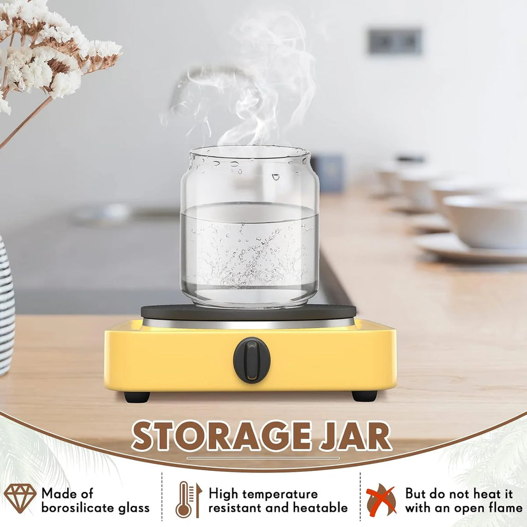 Glass Canister Set with Airtight Wooden Lids | 4, 6 & 8 Pack