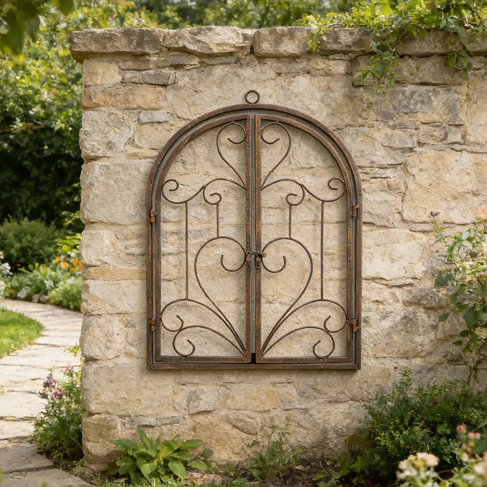 Imitation Window Wall Mirror | Farmhouse Decor for Bathroom, Kitchen & Living Room