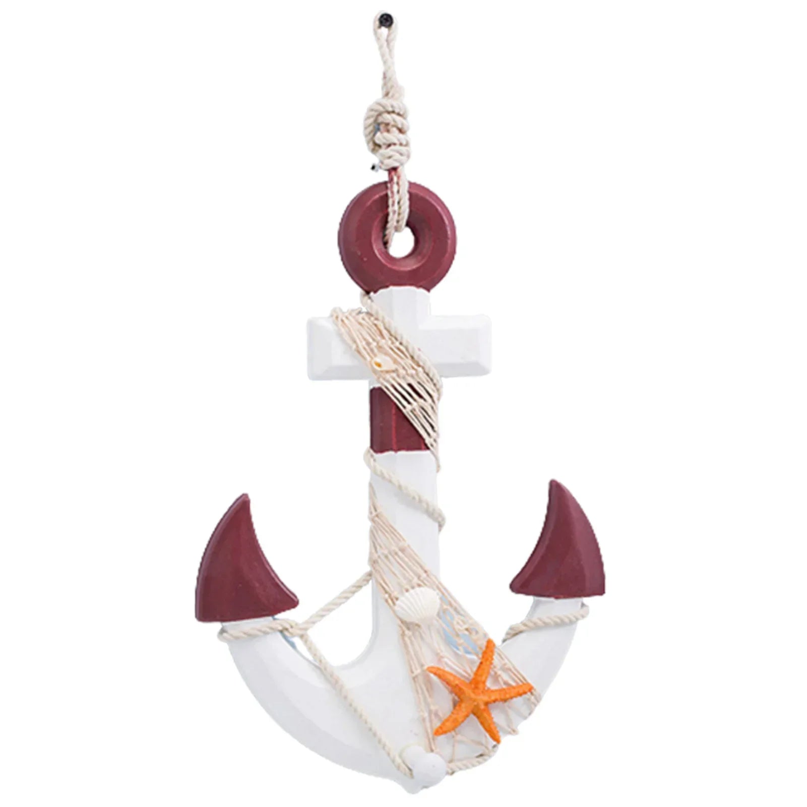 Handcraft Nautical Beach Ship Wheel Décor Coastal Boat Life Buoy Wall Hangings Ornaments Boat Anchor Decoration 2024 Gift