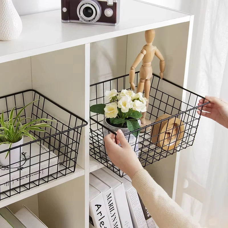 Rustic Wire Storage Basket | Kitchen, Bathroom & Countertop Organizer