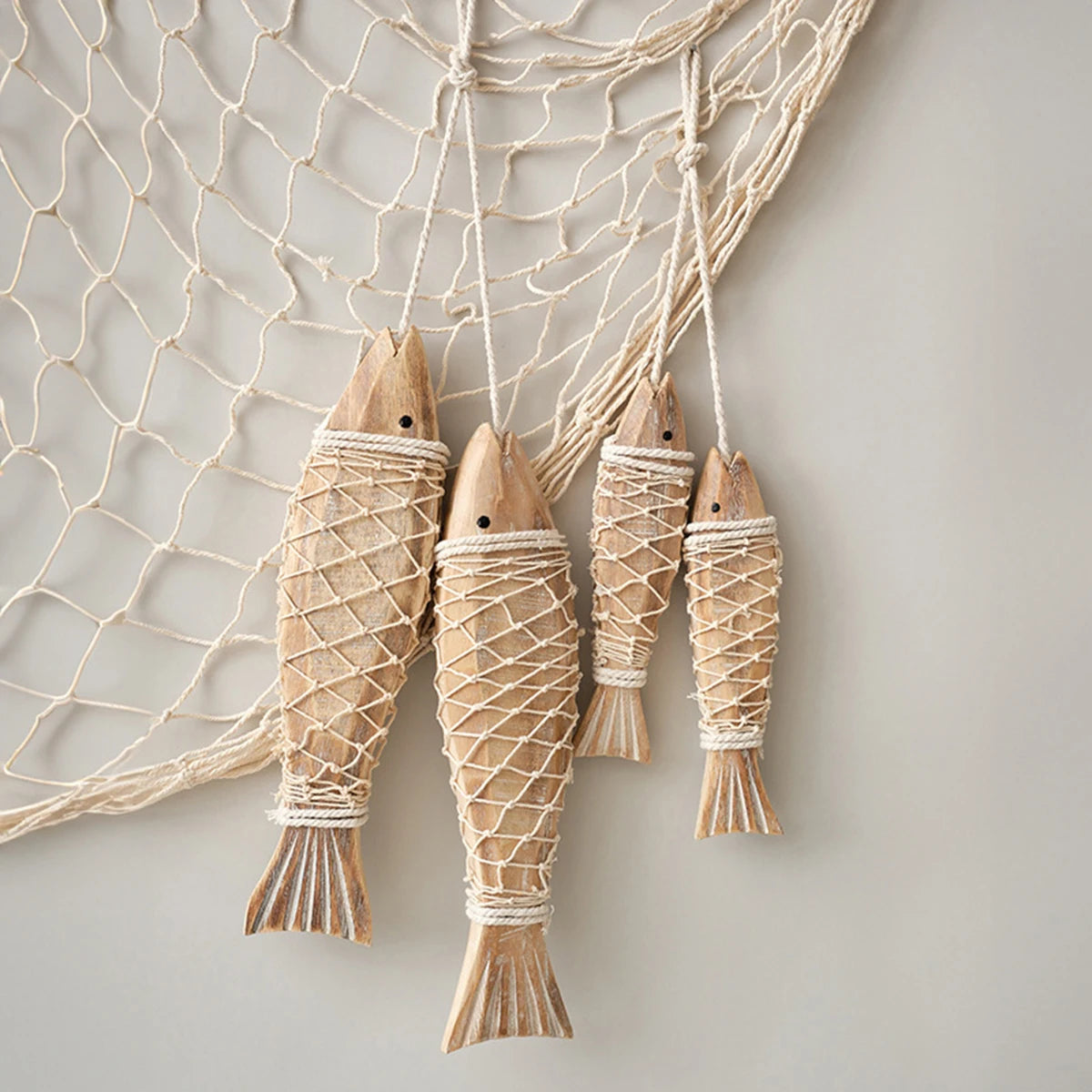Rustic Vintage Wooden Fish Wall Hanging | Coastal Cottagecore Decor