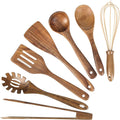 Natural Teak Wooden Kitchen Utensil Set