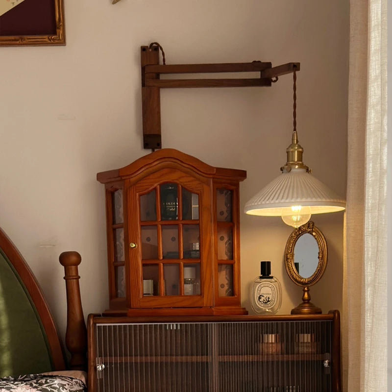 Wall-Mounted Wooden Mug Rack