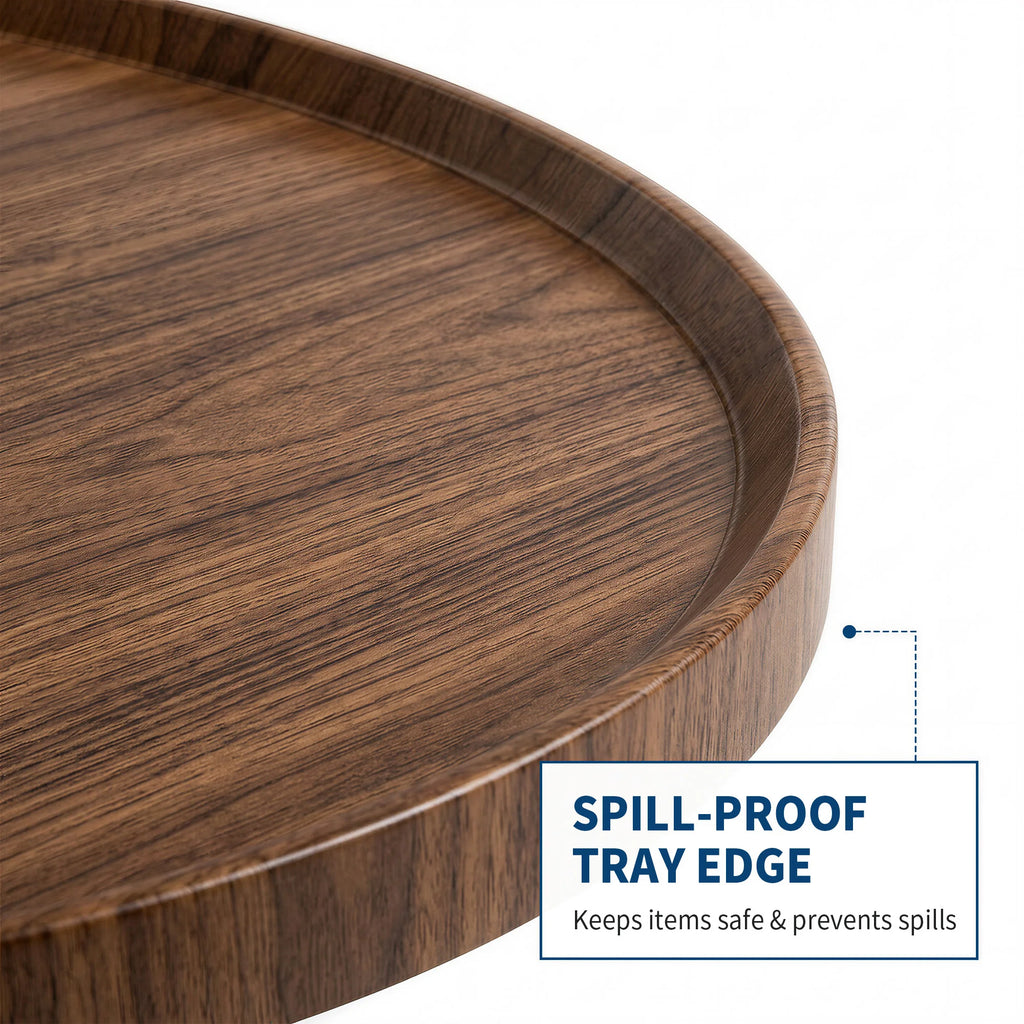 19.7" Minimalist Round Side Table | Metal Frame | Coffee, Tea & End Table