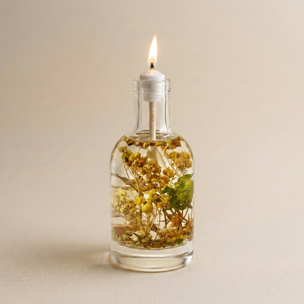 Summer Social Oil Candle – Stone Fruit & Herbal Zest Scent