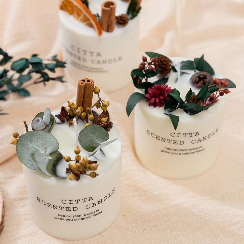 Natural Soy Wax Aromatherapy Pillar Candles
